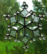 Beveled Glass Snowflakes, Gift